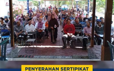 Penyerahan Sertipikat Desa Gembuk Kebonagunng